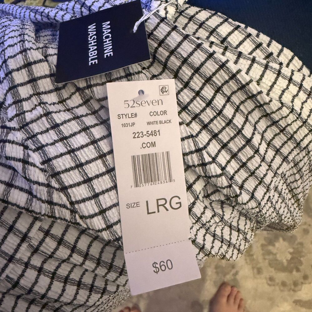 NWT Black and White Woman dress size Large 52 Seven - Picture 5 of 5